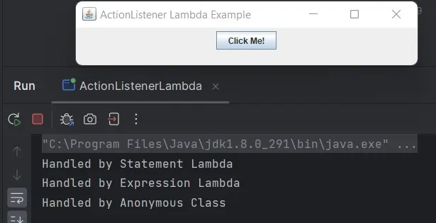 run ActionListenerLambda Test run ActionListenerLambda Test