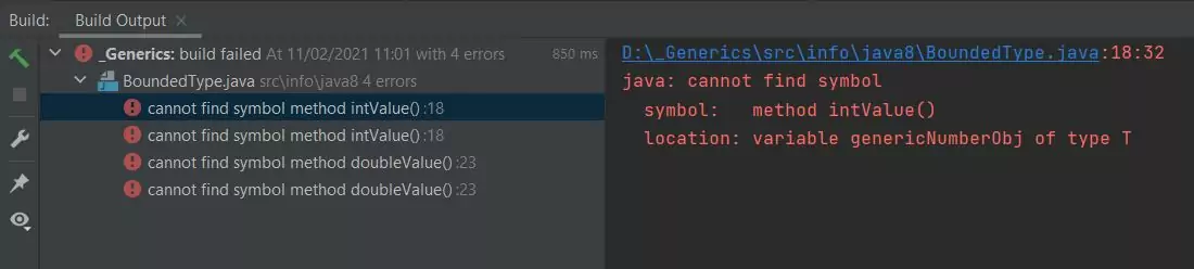 Build bounded type class Build bounded type class