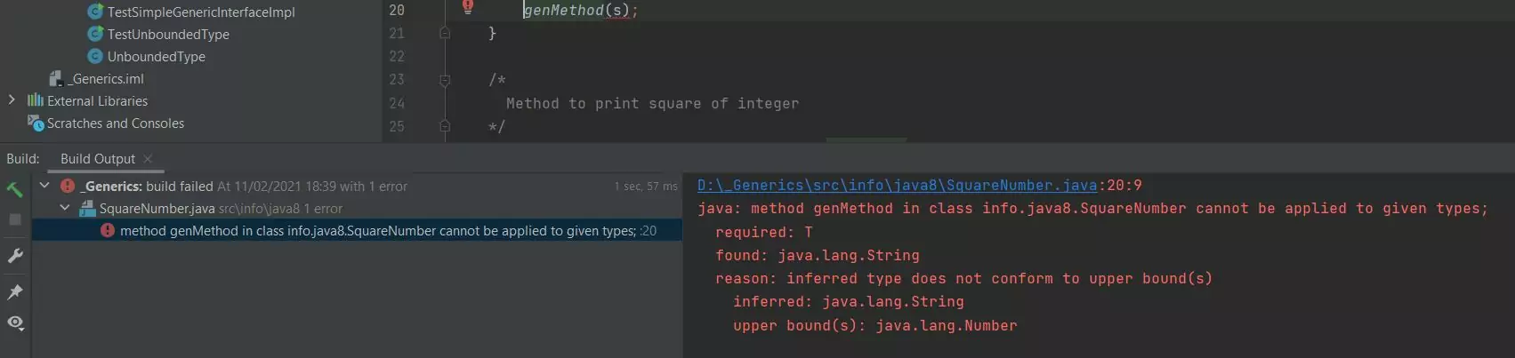 Build generic method class Build generic method class