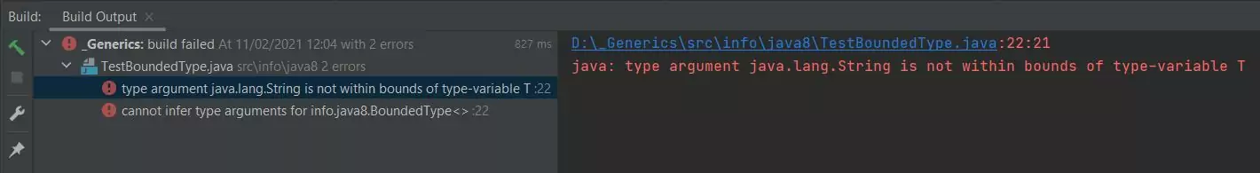 Build test bounded type class Build test bounded type class