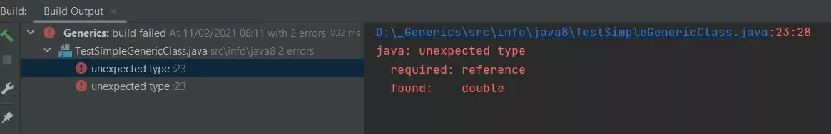 Build simple generic class Build simple generic class