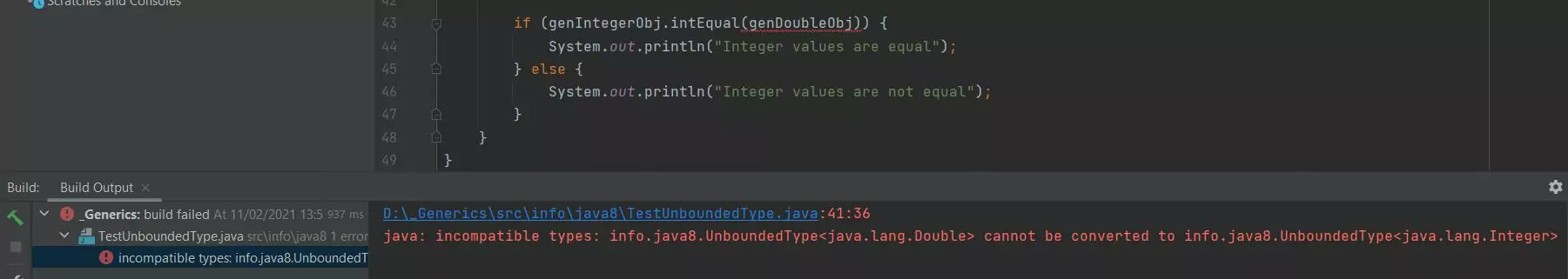 Build test unbounded type class Build test unbounded type class
