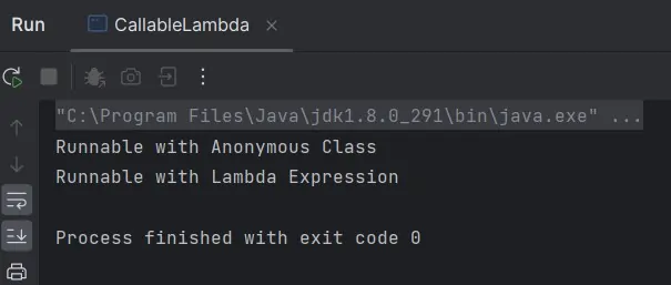 run CallableLambda Test run CallableLambda Test
