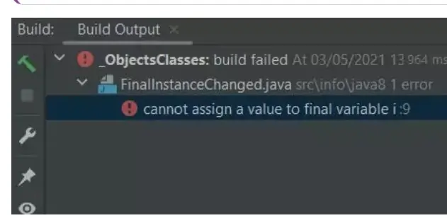 Final Instance Variables diagram Final Instance Variables diagram