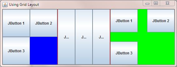 run GridLayoutExample class run GridLayoutExample class