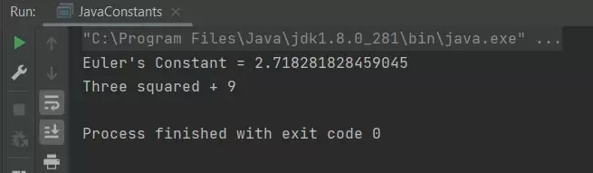 run java constants3 run java constants3