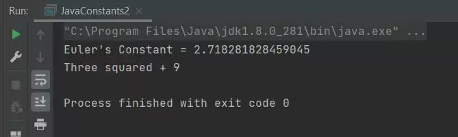 run java constants4 run java constants4