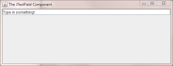 run JTextFieldFrame class run JTextFieldFrame class