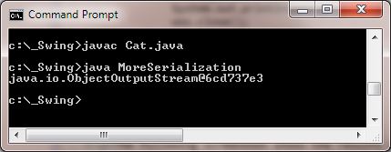 run MoreSerialization2 class run MoreSerialization2 class