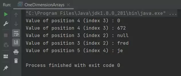 run one dimensional arrays run one dimensional arrays