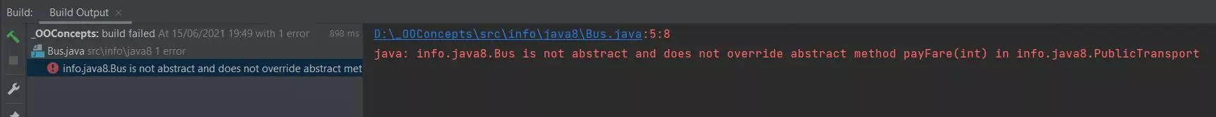run Bus class implementation run Bus class implementation