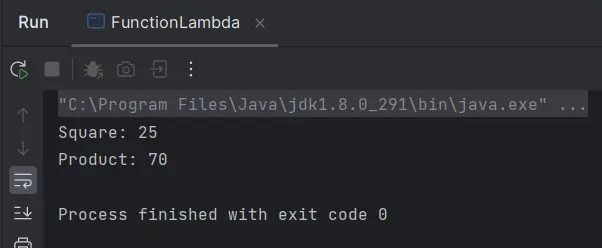 run FunctionLambda class run FunctionLambda class