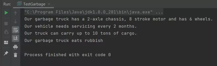 run Garbage class run Garbage class