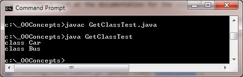 run getClass() run getClass()