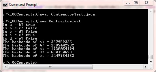 run Object hashCode() run Object hashCode()
