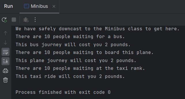 run Minibus Class run Minibus Class