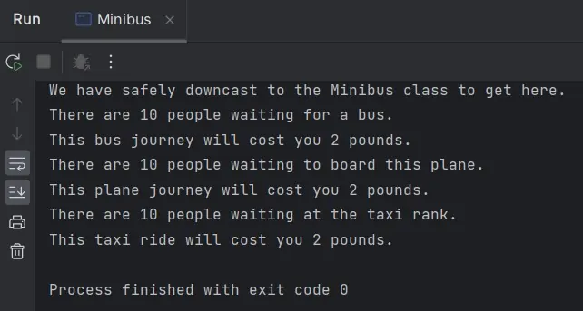 run Minibus Class run Minibus Class