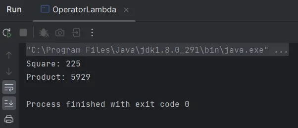 run OperatorLambda class run OperatorLambda class