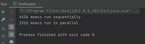 Run TestParallel class Run TestParallel class