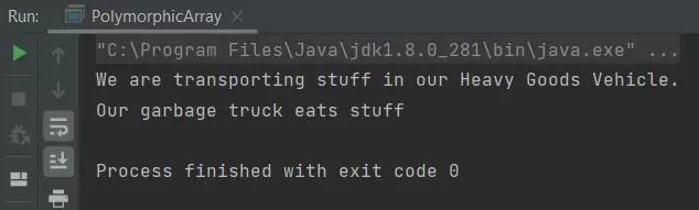 run Polymorphic Array run Polymorphic Array