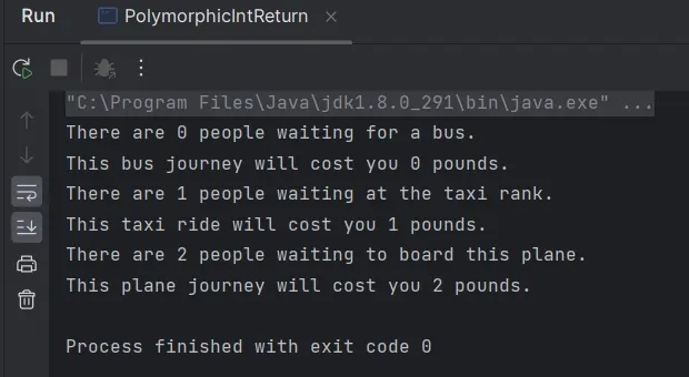 run Polymorphic Array run Polymorphic Array