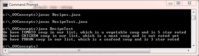 run recipe test run recipe test