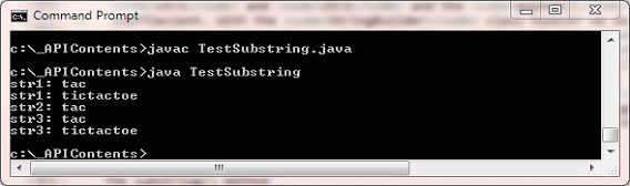 run substring() run substring()