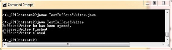 run test bufferedwriter run test bufferedwriter