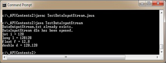 run test datainputstream run test datainputstream