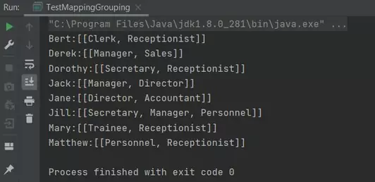Run TestMappingGrouping class Run TestMappingGrouping class