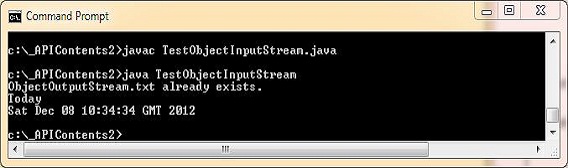 run test objectinputstream run test objectinputstream