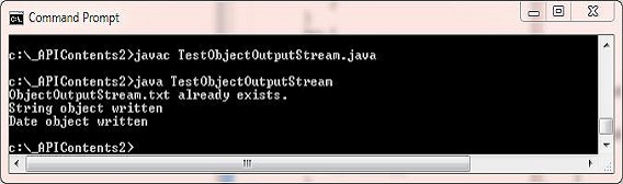 run test objectoutputstream run test objectoutputstream