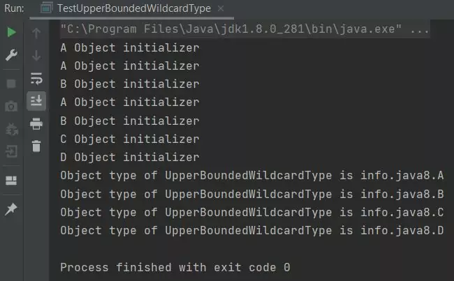 Run test upper bounded wildcard type class Run test upper bounded wilcard type class