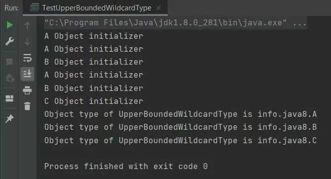 Rerun test upper bounded wildcard type class Rerun test upper bounded wilcard type class