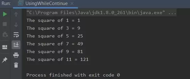 run while using continue run while using continue