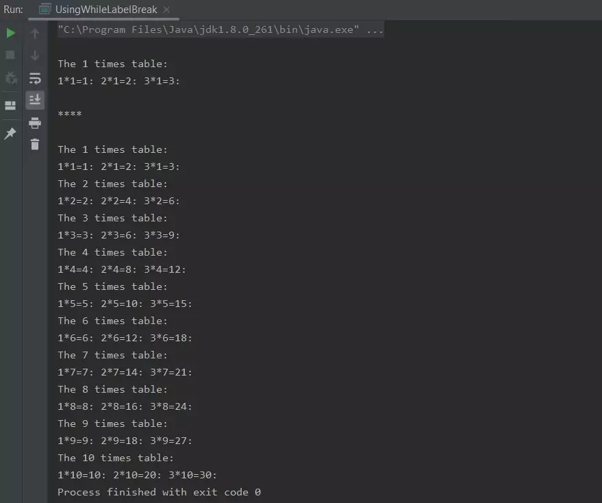 run while using label break run while using label break