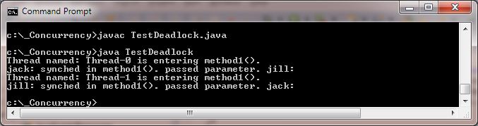 test deadlock test deadlock