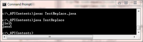 test replace() method test replace() method