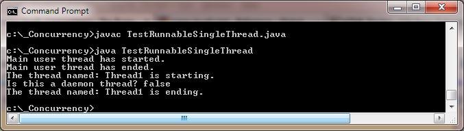 test runnable single thread test runnable single thread