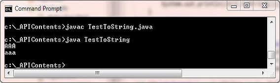 test toString() method test toString() method